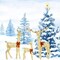 Christmas Yard Reindeer Set with Prelit Iridescent PVC Body Design 52"+46"+29"